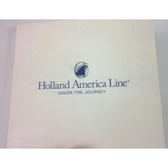 Vintage Holland America Cruise Line Ships Delft Blue Tile Coasters Set of 2 New - Picture 2 of 8